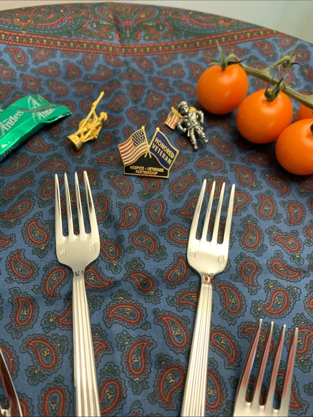Oneida’s SANT ANDREA Viotti pattern Stainless Steel Appetizer Forks - Set of 6